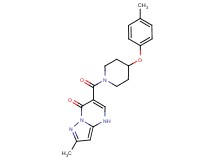 2-methyl-6-{[4-(4-methylphenoxy)-1-piperidinyl]carbonyl}pyrazolo[1,5-a]pyrimidin-7(4H)-one