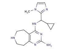 N~4~-[cyclopropyl(1-methyl-1H-imidazol-2-yl)methyl]-6,7,8,9-tetrahydro-5H-pyrimido[4,5-d]azepine-2,4-diamine dihydrochloride