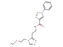 N-{2-[4-(2-methoxyethyl)-4H-1,2,4-triazol-3-yl]ethyl}-1-phenyl-1H-1,2,3-triazole-4-carboxamide