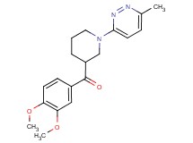 (3,4-dimethoxyphenyl)[1-(6-methylpyridazin-3-yl)piperidin-3-yl]methanone