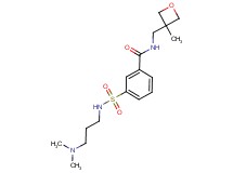 3-({[3-(dimethylamino)propyl]amino}sulfonyl)-N-[(3-methyloxetan-3-yl)methyl]benzamide