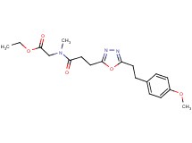 ethyl N-(3-{5-[2-(4-methoxyphenyl)ethyl]-1,3,4-oxadiazol-2-yl}propanoyl)-N-methylglycinate