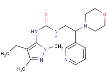 N-(4-ethyl-1,3-dimethyl-1H-pyrazol-5-yl)-N'-(2-morpholin-4-yl-2-pyridin-3-ylethyl)urea