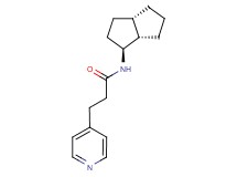 N-[(1S*,3aS*,6aS*)-octahydropentalen-1-yl]-3-pyridin-4-ylpropanamide