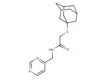 2-(1-adamantylthio)-N-(4-pyrimidinylmethyl)acetamide