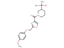 2-[1-({2-[(4-methoxyphenoxy)methyl]-1,3-oxazol-4-yl}carbonyl)piperidin-3-yl]propan-2-ol