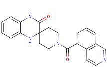 1-(5-isoquinolinylcarbonyl)-1',4'-dihydro-3'H-spiro[piperidine-4,2'-quinoxalin]-3'-one