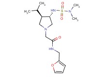 2-((3S*,4R*)-3-{[(dimethylamino)sulfonyl]amino}-4-isopropylpyrrolidin-1-yl)-N-(2-furylmethyl)acetamide