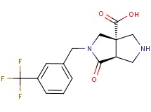 (3aS*,6aS*)-1-oxo-2-[3-(trifluoromethyl)benzyl]hexahydropyrrolo[3,4-c]pyrrole-3a(1H)-carboxylic acid