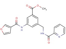 methyl 3-(3-furoylamino)-5-{[(2-pyridinylcarbonyl)amino]methyl}benzoate