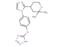5-{4-[2-(2,2-dimethyltetrahydro-2H-pyran-4-yl)-1H-imidazol-1-yl]phenoxy}-1H-tetrazole