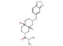 (4aR*,8aR*)-7-(2,1,3-benzothiadiazol-5-ylmethyl)-4a-hydroxy-N,N-dimethyloctahydro-2,7-naphthyridine-2(1H)-carboxamide