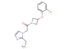 1-{2-[3-(2-chlorophenoxy)-1-azetidinyl]-2-oxoethyl}-2-ethyl-1H-imidazole