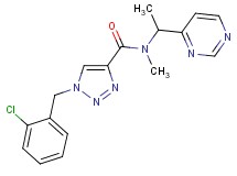1-(2-chlorobenzyl)-N-methyl-N-[1-(4-pyrimidinyl)ethyl]-1H-1,2,3-triazole-4-carboxamide
