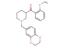[1-(2,3-dihydro-1,4-benzodioxin-6-ylmethyl)-3-piperidinyl][2-(methylthio)phenyl]methanone