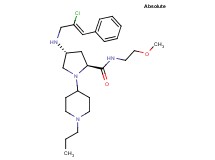 (4R)-4-{[(2Z)-2-chloro-3-phenyl-2-propen-1-yl]amino}-N-(2-methoxyethyl)-1-(1-propyl-4-piperidinyl)-L-prolinamide