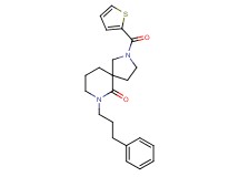 7-(3-phenylpropyl)-2-(2-thienylcarbonyl)-2,7-diazaspiro[4.5]decan-6-one