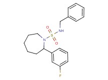 N-benzyl-2-(3-fluorophenyl)azepane-1-sulfonamide
