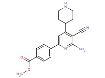 methyl 4-(6-amino-5-cyano-4-piperidin-4-ylpyridin-2-yl)benzoate