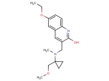 6-ethoxy-3-{[[1-(methoxymethyl)cyclopropyl](methyl)amino]methyl}-2-quinolinol