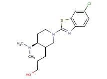 3-[(3R*,4S*)-1-(6-chloro-1,3-benzothiazol-2-yl)-4-(dimethylamino)piperidin-3-yl]propan-1-ol