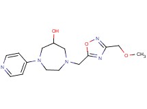 1-{[3-(methoxymethyl)-1,2,4-oxadiazol-5-yl]methyl}-4-pyridin-4-yl-1,4-diazepan-6-ol