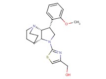 {2-[(3R*,3aR*,7aR*)-3-(2-methoxyphenyl)hexahydro-4,7-ethanopyrrolo[3,2-b]pyridin-1(2H)-yl]-1,3-thiazol-4-yl}methanol