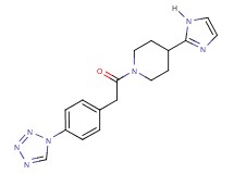 4-(1H-imidazol-2-yl)-1-{[4-(1H-tetrazol-1-yl)phenyl]acetyl}piperidine