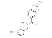 2-amino-N-methyl-N-[(5-methyl-2-furyl)methyl]-1,3-benzothiazole-5-carboxamide trifluoroacetate