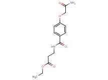 ethyl 3-{[4-(2-amino-2-oxoethoxy)benzoyl]amino}propanoate