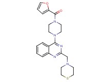 4-[4-(2-furoyl)-1-piperazinyl]-2-(4-thiomorpholinylmethyl)quinazoline