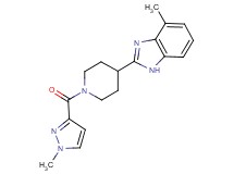 4-methyl-2-{1-[(1-methyl-1H-pyrazol-3-yl)carbonyl]-4-piperidinyl}-1H-benzimidazole
