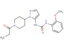 N-(2-methoxyphenyl)-N'-[1-(1-propionylpiperidin-4-yl)-1H-pyrazol-5-yl]urea