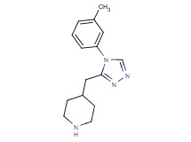4-{[4-(3-methylphenyl)-4H-1,2,4-triazol-3-yl]methyl}piperidine