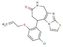 5-[2-(allyloxy)-5-chlorophenyl]-5,6,8,9-tetrahydro-7H-[1,3]thiazolo[3',2':1,2]imidazo[4,5-c]azepin-7-one