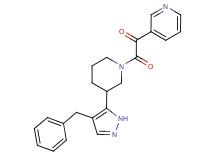 2-[3-(4-benzyl-1H-pyrazol-5-yl)piperidin-1-yl]-2-oxo-1-pyridin-3-ylethanone
