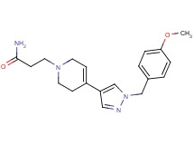 3-[4-[1-(4-methoxybenzyl)-1H-pyrazol-4-yl]-3,6-dihydropyridin-1(2H)-yl]propanamide