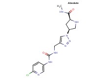(4S)-4-{4-[({[(6-chloro-3-pyridinyl)amino]carbonyl}amino)methyl]-1H-1,2,3-triazol-1-yl}-N-methyl-L-prolinamide hydrochloride