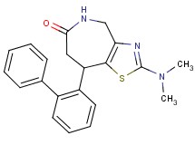 8-biphenyl-2-yl-2-(dimethylamino)-4,5,7,8-tetrahydro-6H-[1,3]thiazolo[4,5-c]azepin-6-one