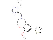 4-[(1-ethyl-1H-1,2,4-triazol-5-yl)methyl]-9-methoxy-7-(2-thienyl)-2,3,4,5-tetrahydro-1,4-benzoxazepine
