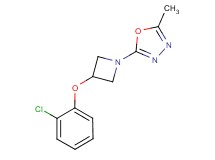 2-[3-(2-chlorophenoxy)azetidin-1-yl]-5-methyl-1,3,4-oxadiazole