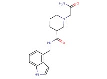 1-(2-amino-2-oxoethyl)-N-(1H-indol-4-ylmethyl)piperidine-3-carboxamide