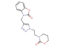 3-({1-[2-(2-oxo-1,3-oxazinan-3-yl)ethyl]-1H-1,2,3-triazol-4-yl}methyl)-1,3-benzoxazol-2(3H)-one