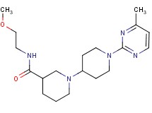 N-(2-methoxyethyl)-1'-(4-methylpyrimidin-2-yl)-1,4'-bipiperidine-3-carboxamide