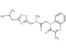 N-[(3-isobutyl-1,2,4-oxadiazol-5-yl)methyl]-N-methyl-2-(3-methyl-2-oxoquinoxalin-1(2H)-yl)acetamide