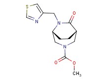 methyl (1S*,5R*)-7-oxo-6-(1,3-thiazol-4-ylmethyl)-3,6-diazabicyclo[3.2.2]nonane-3-carboxylate