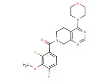 7-(2,4-difluoro-3-methoxybenzoyl)-4-morpholin-4-yl-5,6,7,8-tetrahydropyrido[3,4-d]pyrimidine