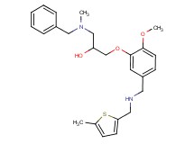 1-[benzyl(methyl)amino]-3-[2-methoxy-5-({[(5-methyl-2-thienyl)methyl]amino}methyl)phenoxy]-2-propanol