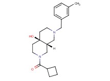 (4aR*,8aR*)-2-(cyclobutylcarbonyl)-7-(3-methylbenzyl)octahydro-2,7-naphthyridin-4a(2H)-ol