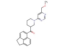 1,2-dihydroacenaphthylen-5-yl{1-[6-(methoxymethyl)pyrimidin-4-yl]piperidin-3-yl}methanone